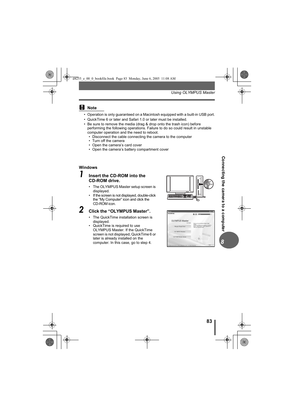 Olympus D-555 Zoom ImageLink User Manual | Page 83 / 124