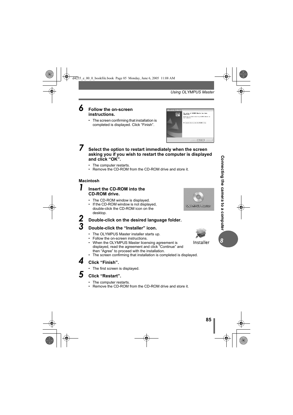Olympus D-555 Zoom ImageLink User Manual | Page 85 / 124