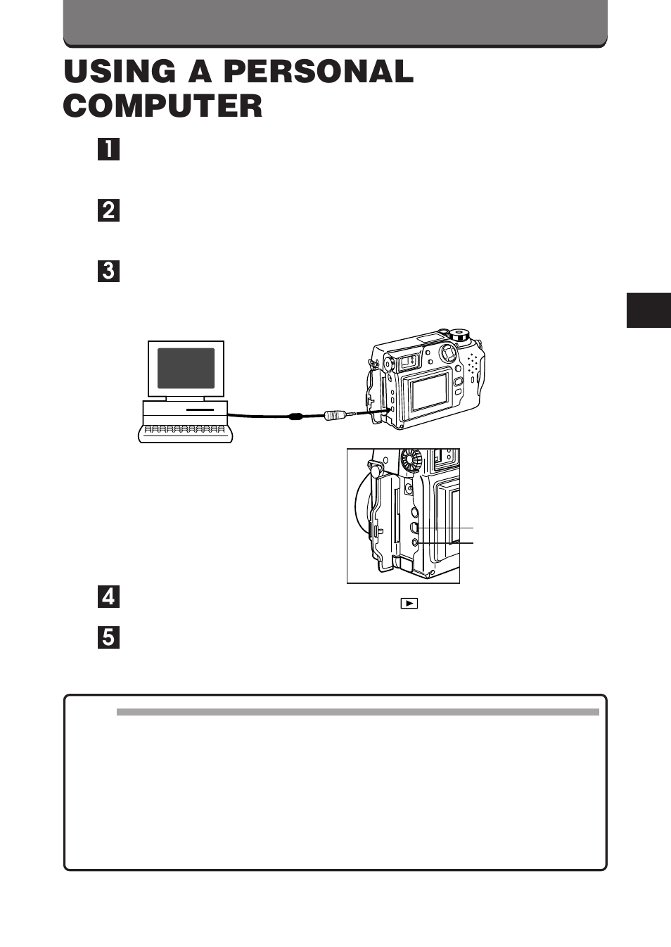 Using a personal computer | Olympus C-3000 Zoom User Manual | Page 33 / 86