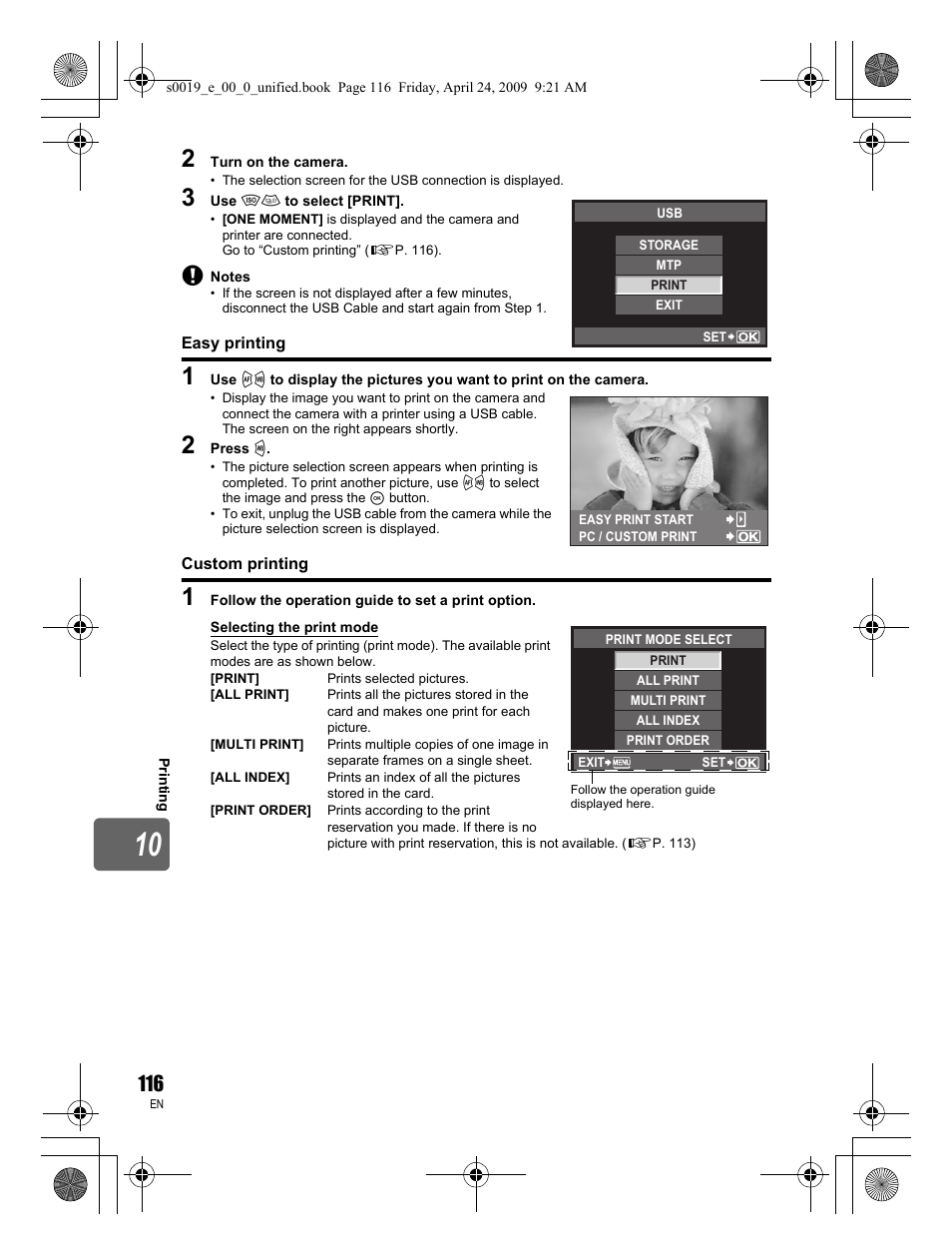 Olympus E-P1 User Manual | Page 116 / 164