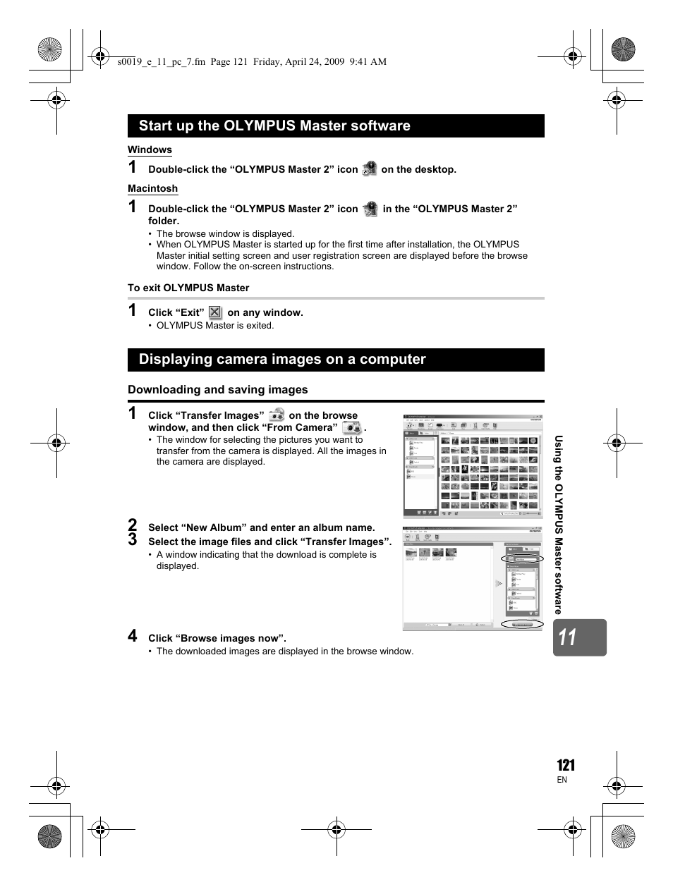 Olympus E-P1 User Manual | Page 121 / 164