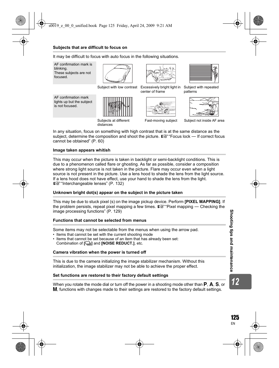 Olympus E-P1 User Manual | Page 125 / 164
