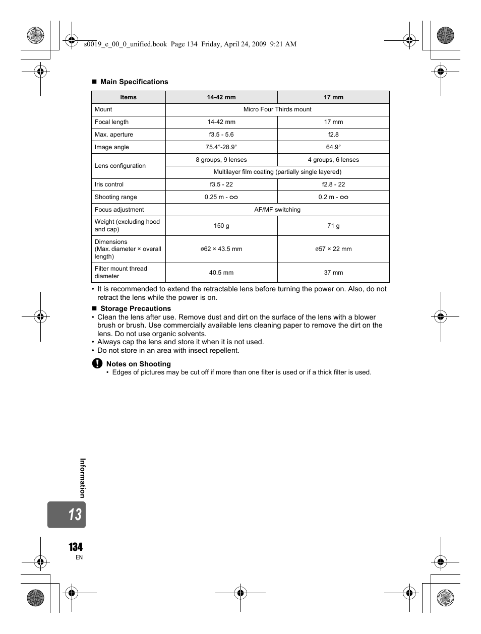 Olympus E-P1 User Manual | Page 134 / 164