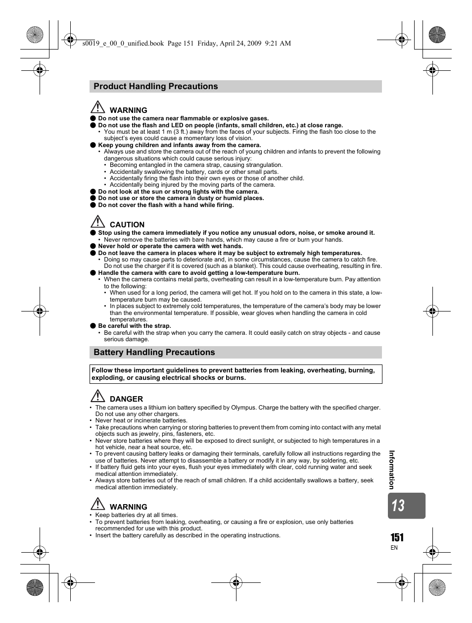 Olympus E-P1 User Manual | Page 151 / 164