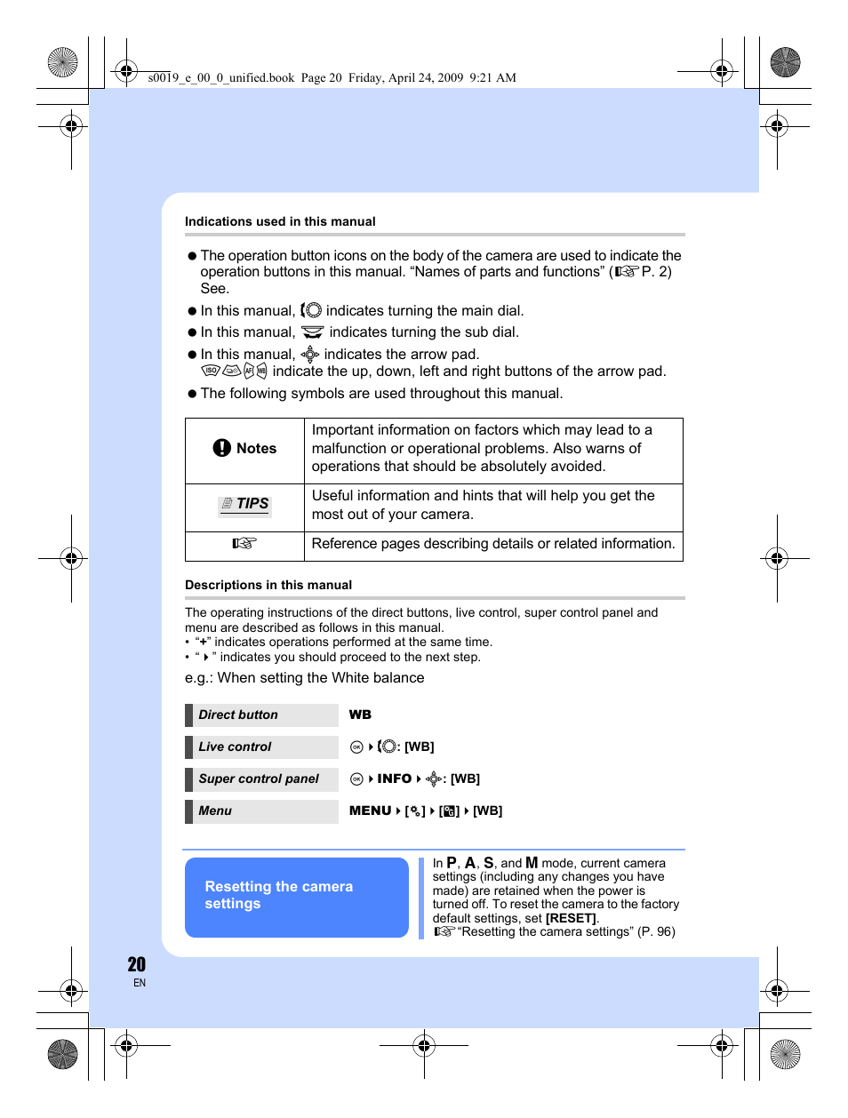 Olympus E-P1 User Manual | Page 20 / 164