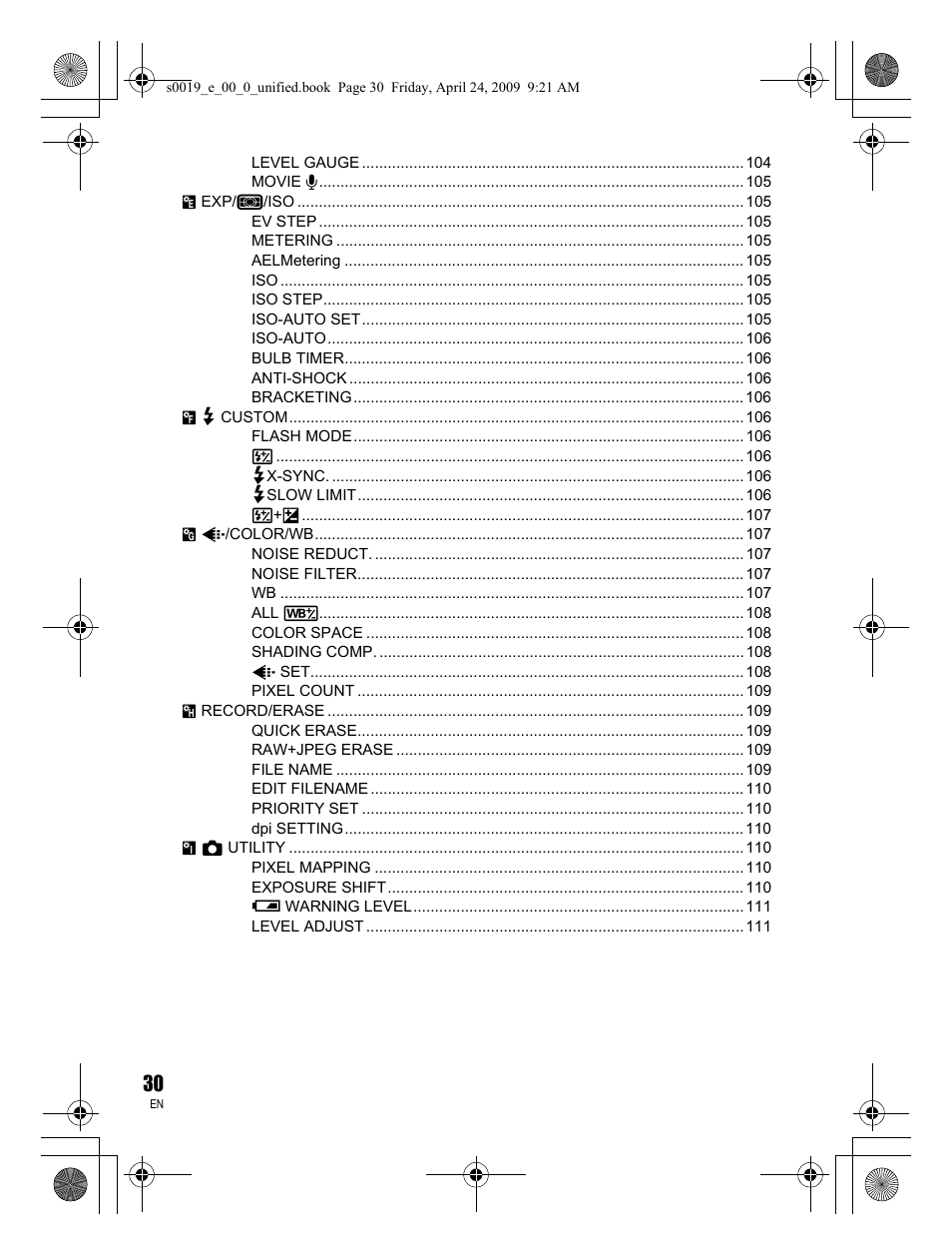 Olympus E-P1 User Manual | Page 30 / 164