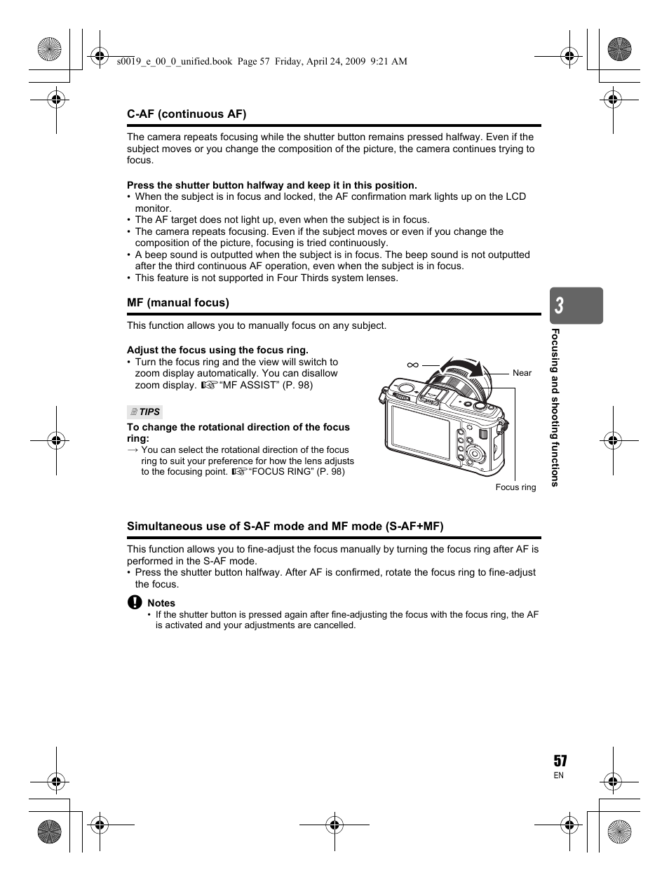 Olympus E-P1 User Manual | Page 57 / 164