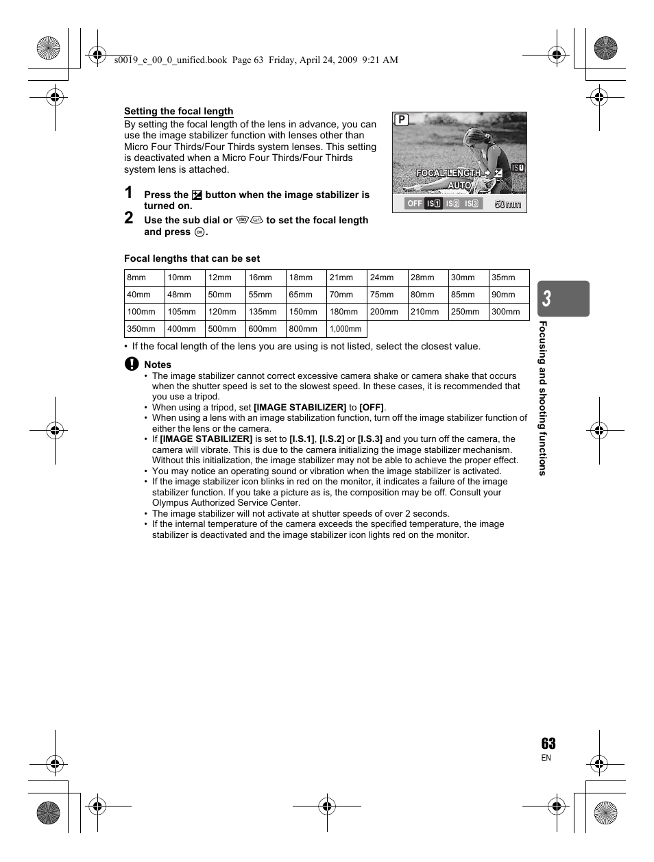 Olympus E-P1 User Manual | Page 63 / 164