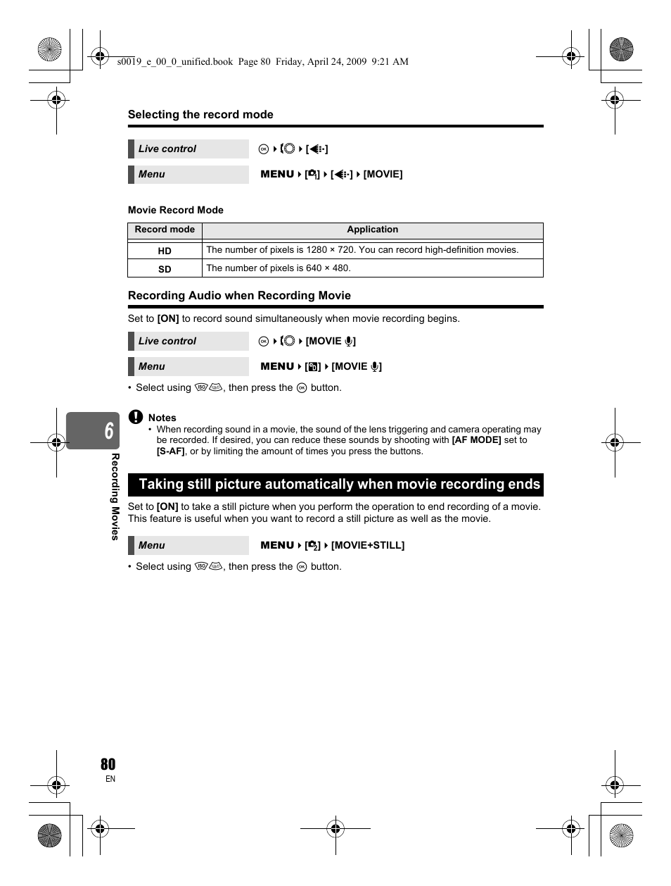 Olympus E-P1 User Manual | Page 80 / 164
