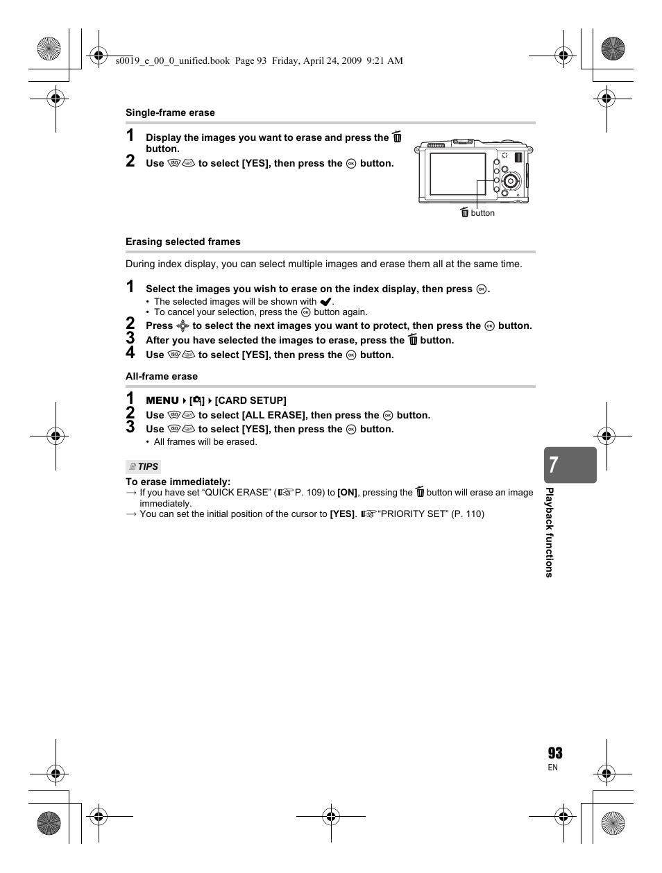 Olympus E-P1 User Manual | Page 93 / 164