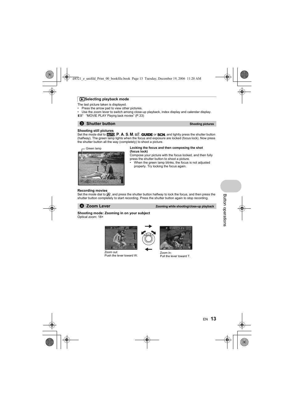 Olympus SP-550 UZ User Manual | Page 13 / 100