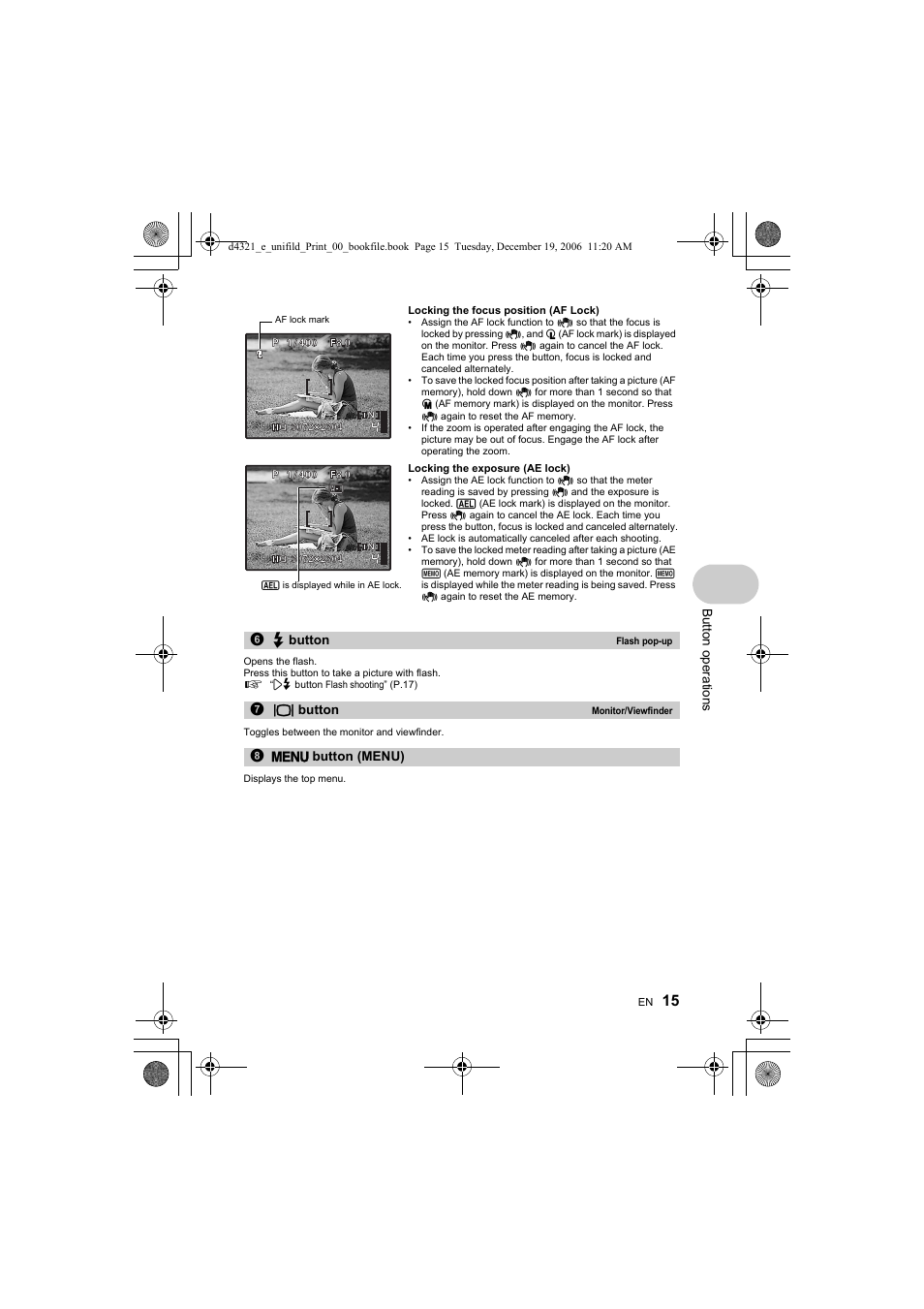 Olympus SP-550 UZ User Manual | Page 15 / 100