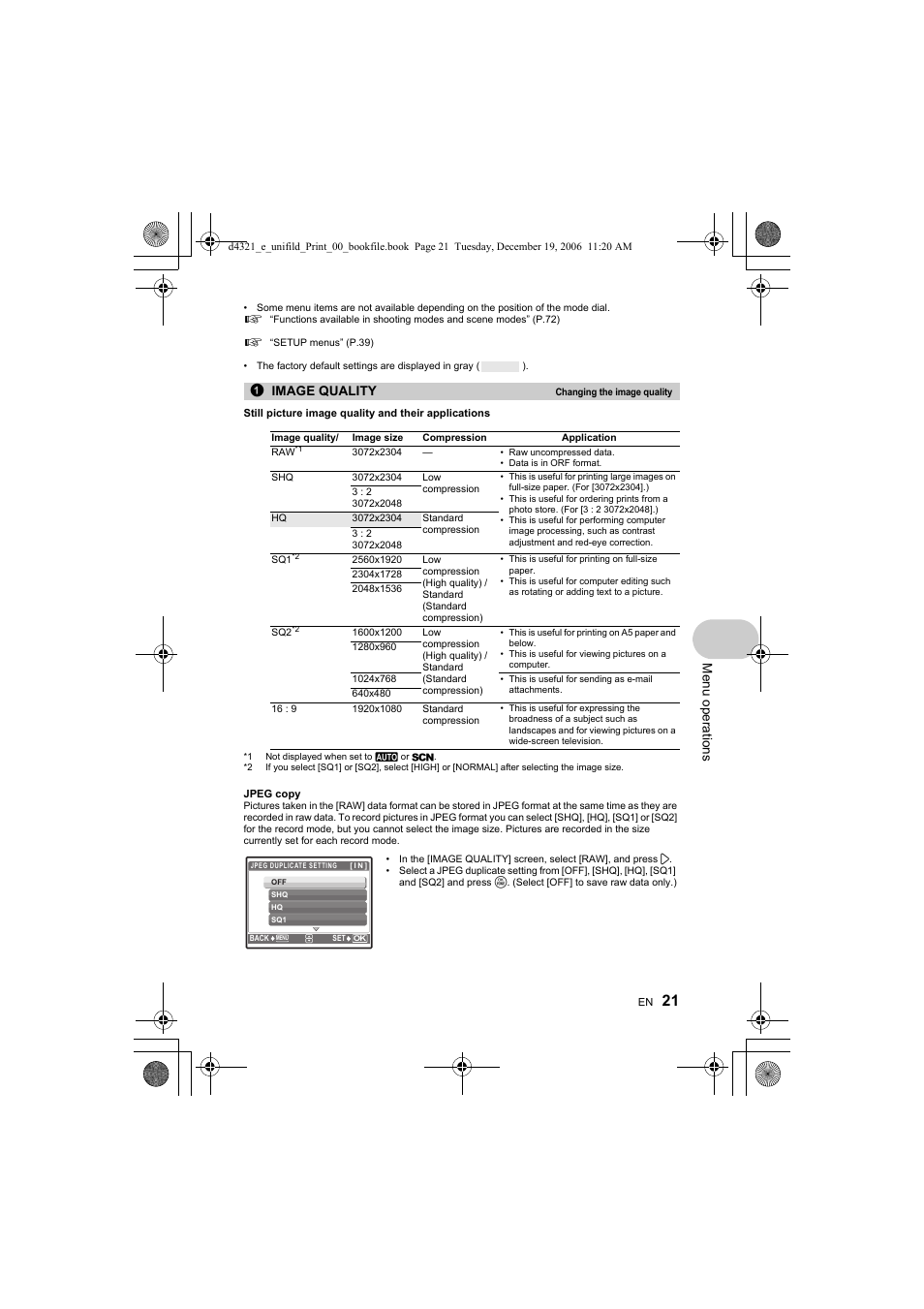 Olympus SP-550 UZ User Manual | Page 21 / 100