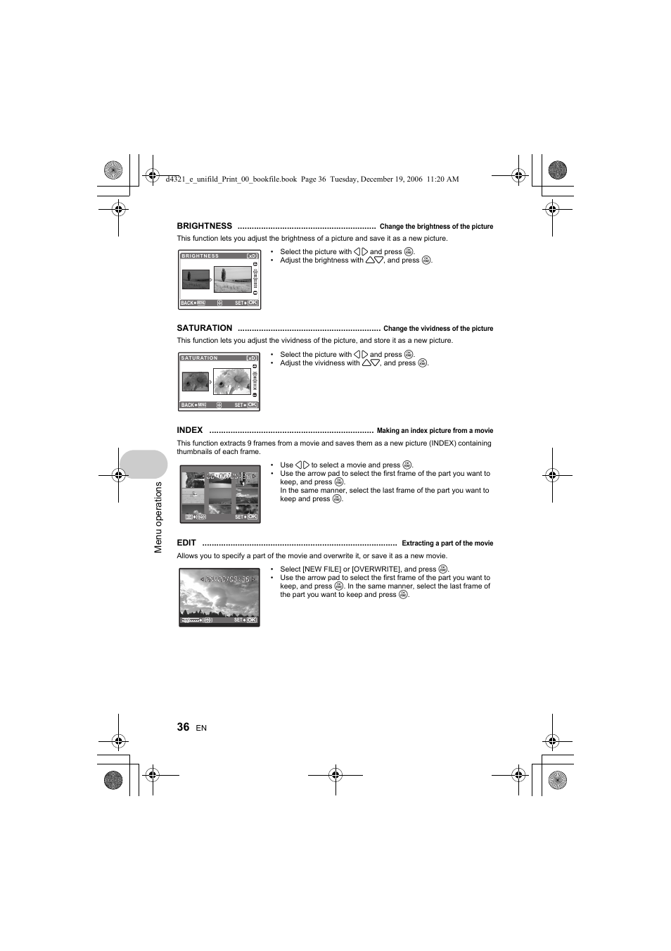 Olympus SP-550 UZ User Manual | Page 36 / 100