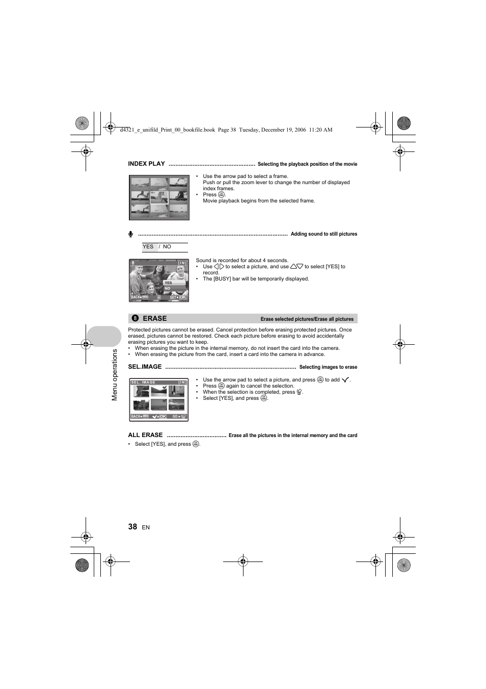 Olympus SP-550 UZ User Manual | Page 38 / 100
