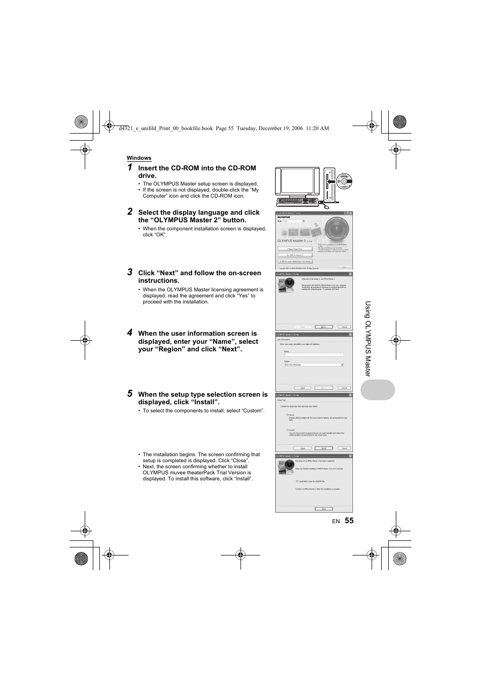 Olympus SP-550 UZ User Manual | Page 55 / 100