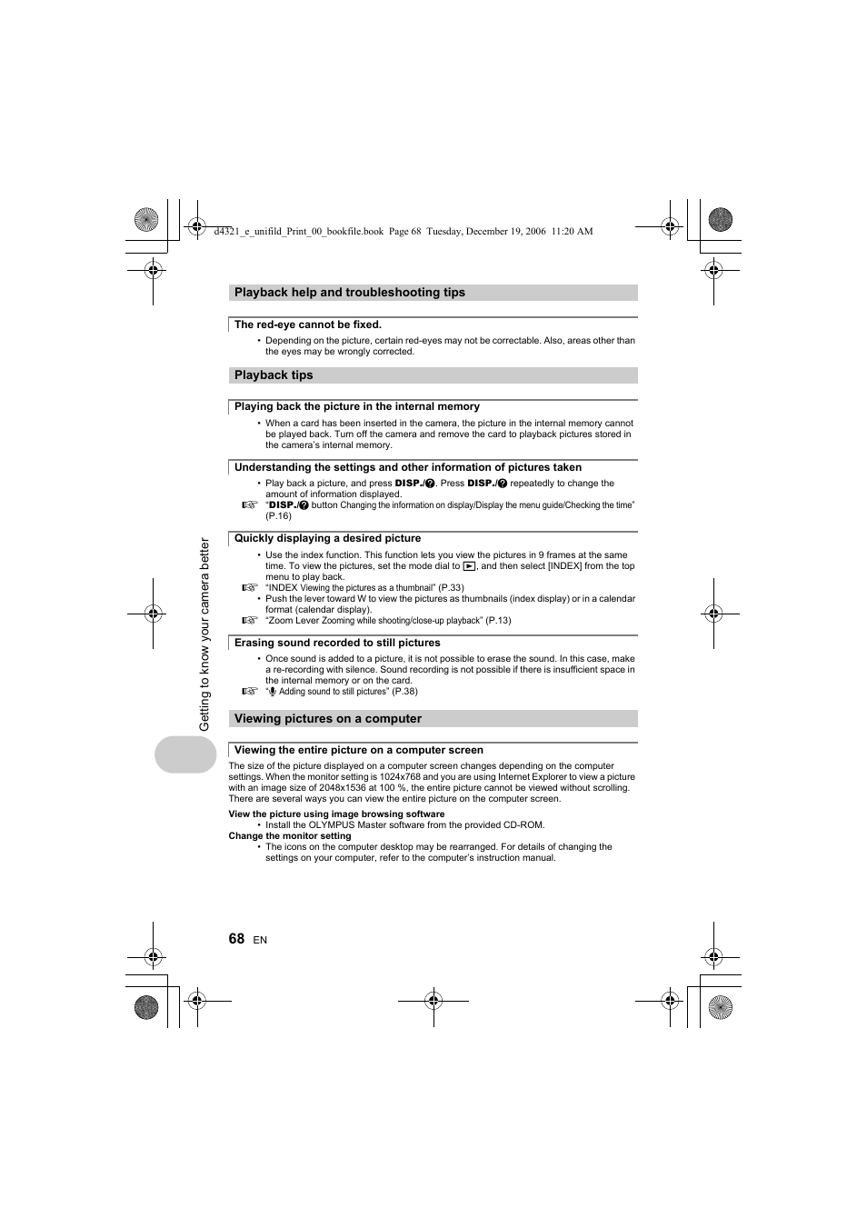 Olympus SP-550 UZ User Manual | Page 68 / 100