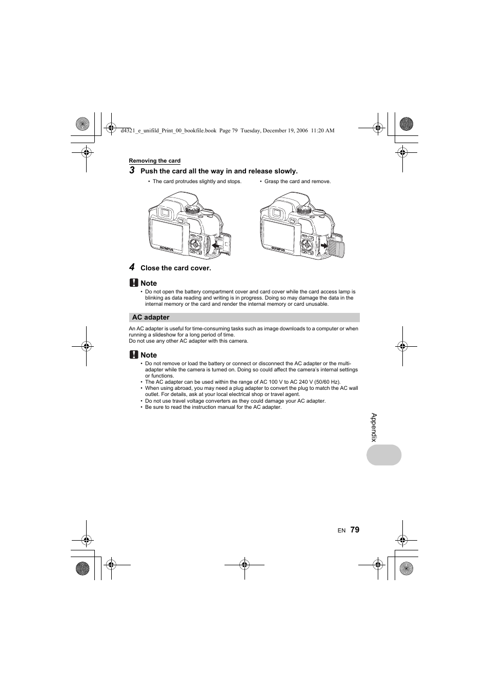 Olympus SP-550 UZ User Manual | Page 79 / 100