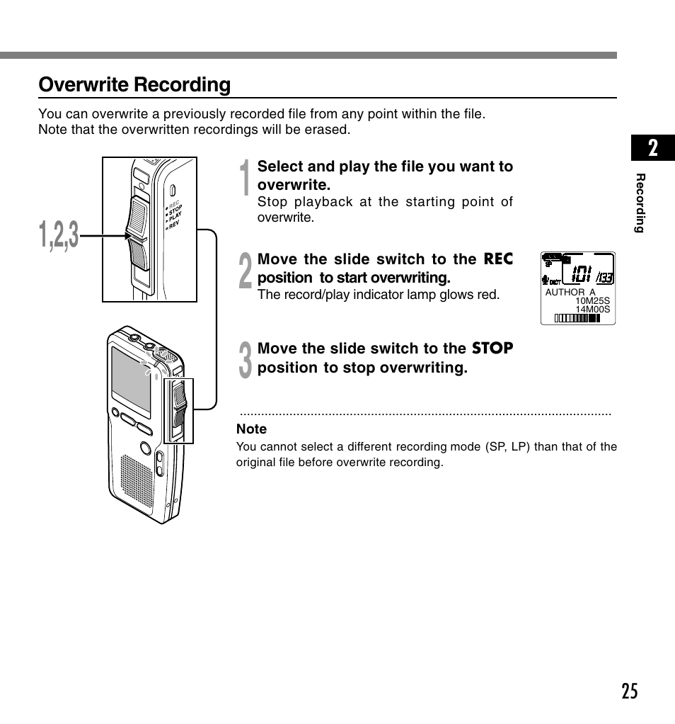 Olympus DS-4000 User Manual | Page 25 / 88