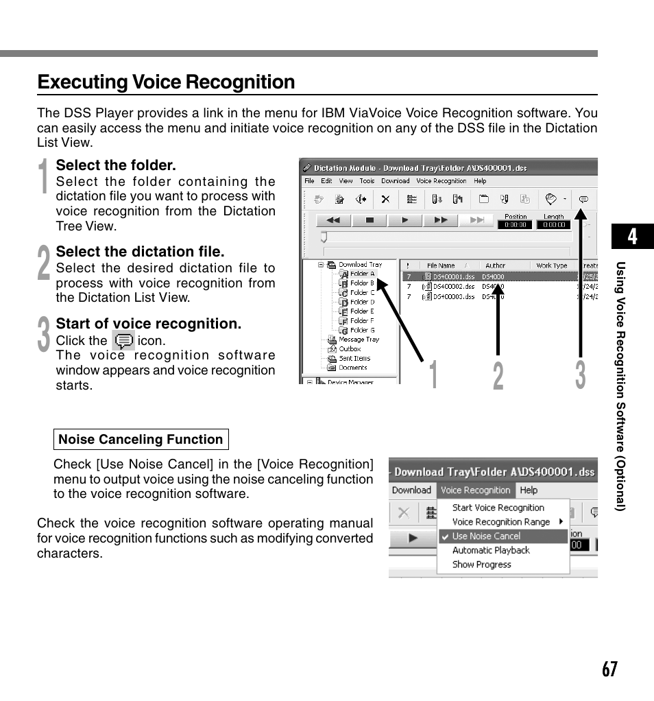 Olympus DS-4000 User Manual | Page 67 / 88