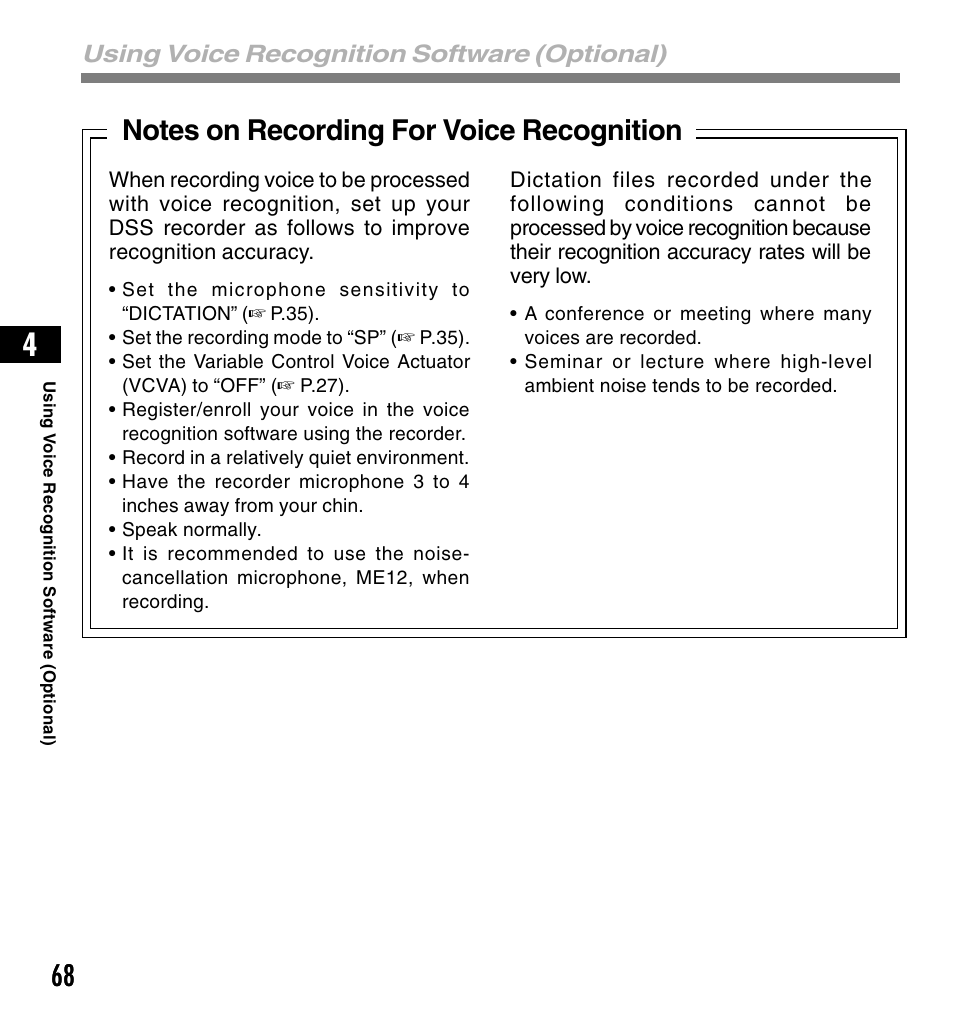 Olympus DS-4000 User Manual | Page 68 / 88