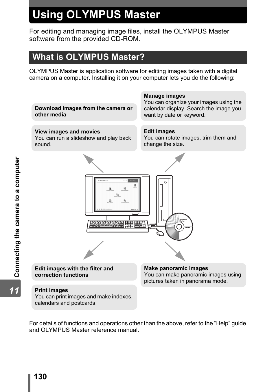 Using olympus master, What is olympus master | Olympus IR-300 User Manual | Page 130 / 182