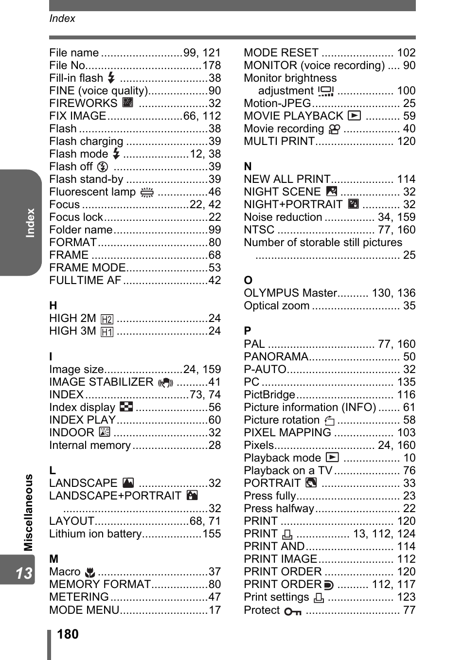 Olympus IR-300 User Manual | Page 180 / 182