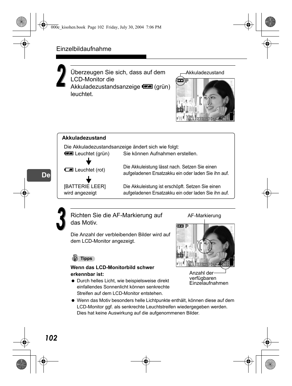Olympus Stylus Verve User Manual | Page 102 / 163