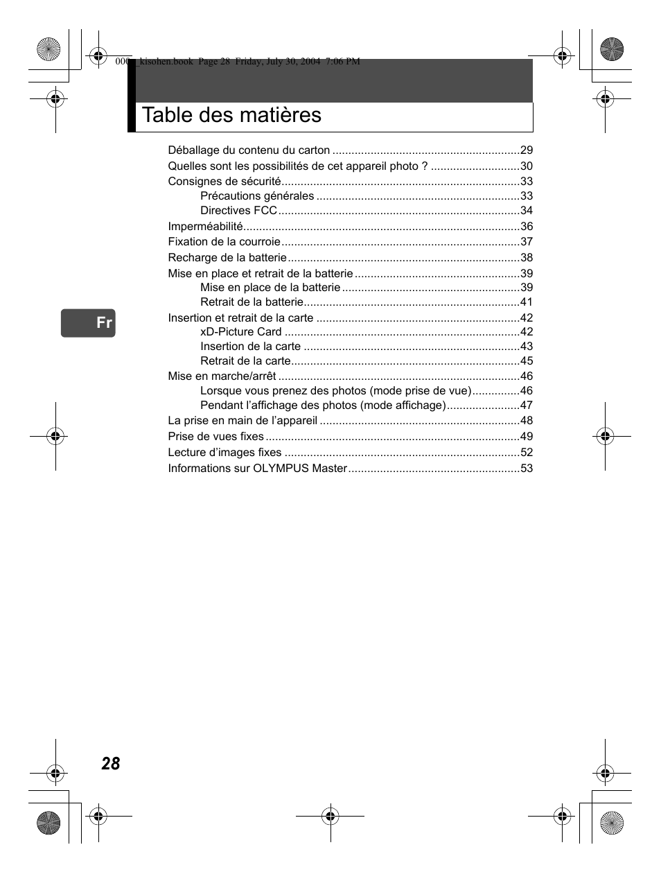Olympus Stylus Verve User Manual | Page 28 / 163