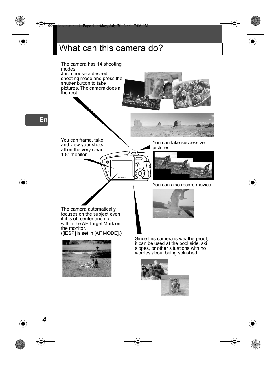 What can this camera do | Olympus Stylus Verve User Manual | Page 4 / 163