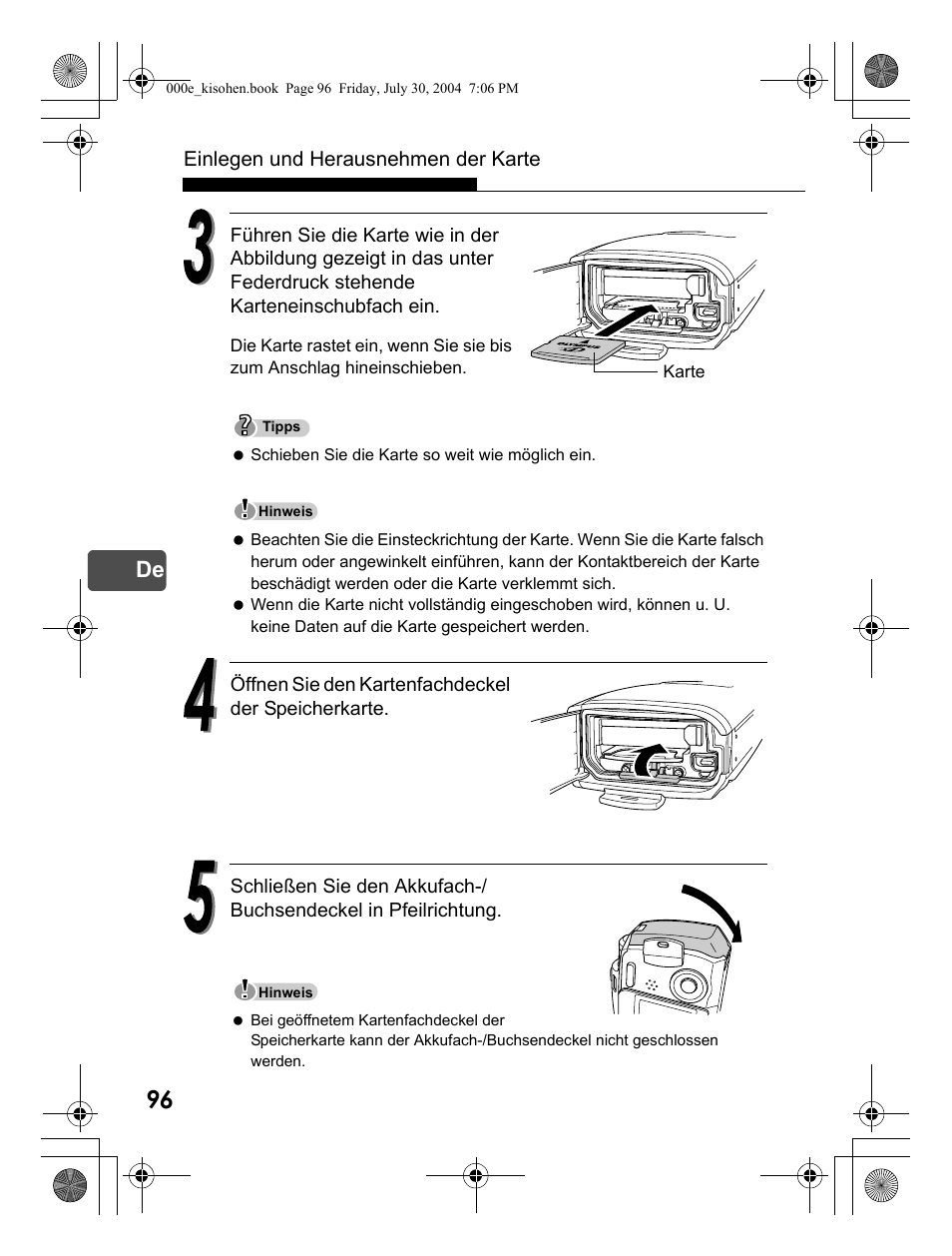 Olympus Stylus Verve User Manual | Page 96 / 163
