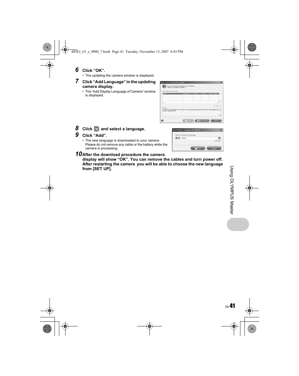 Olympus FE-340 User Manual | Page 41 / 68
