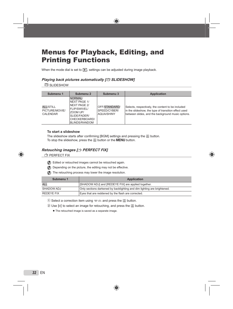 Olympus STYLUS 7000 User Manual | Page 32 / 70