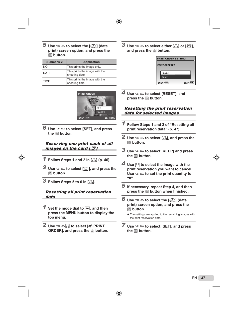 Olympus STYLUS 7000 User Manual | Page 47 / 70