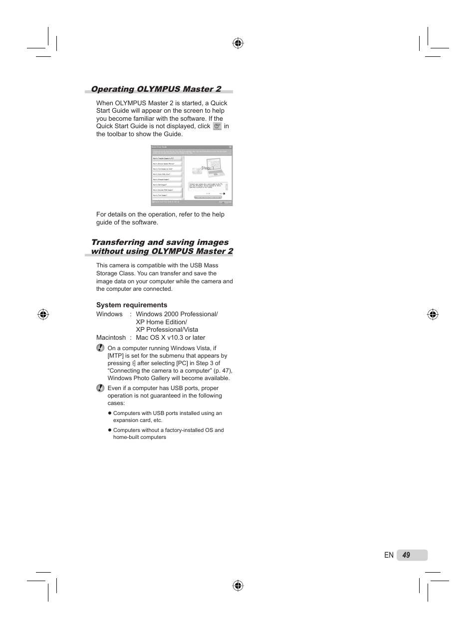 Olympus STYLUS 7000 User Manual | Page 49 / 70