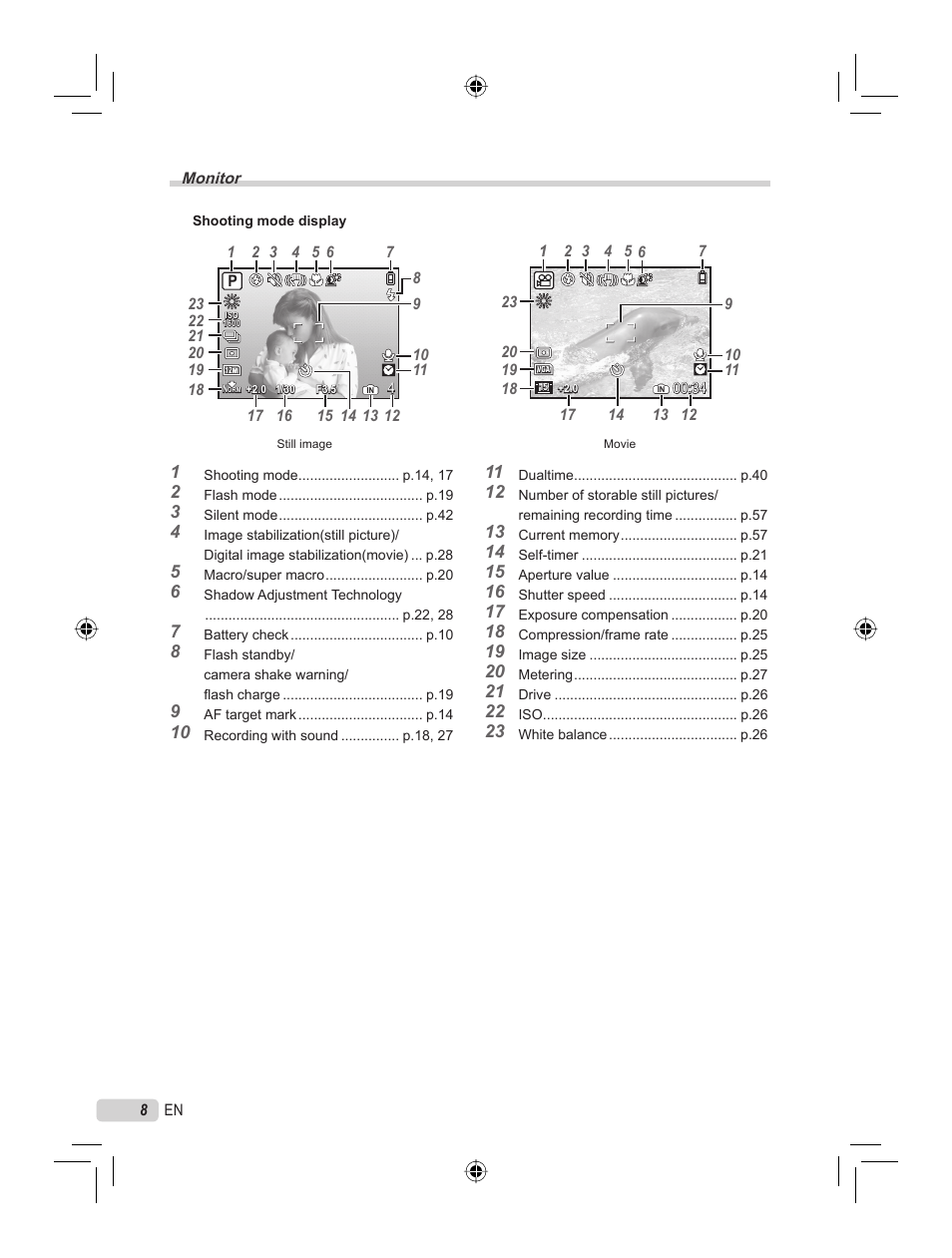 Olympus STYLUS 7000 User Manual | Page 8 / 70