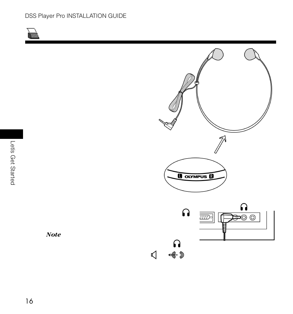 Connecting the e102 headset | Olympus DS-3000 User Manual | Page 16 / 20