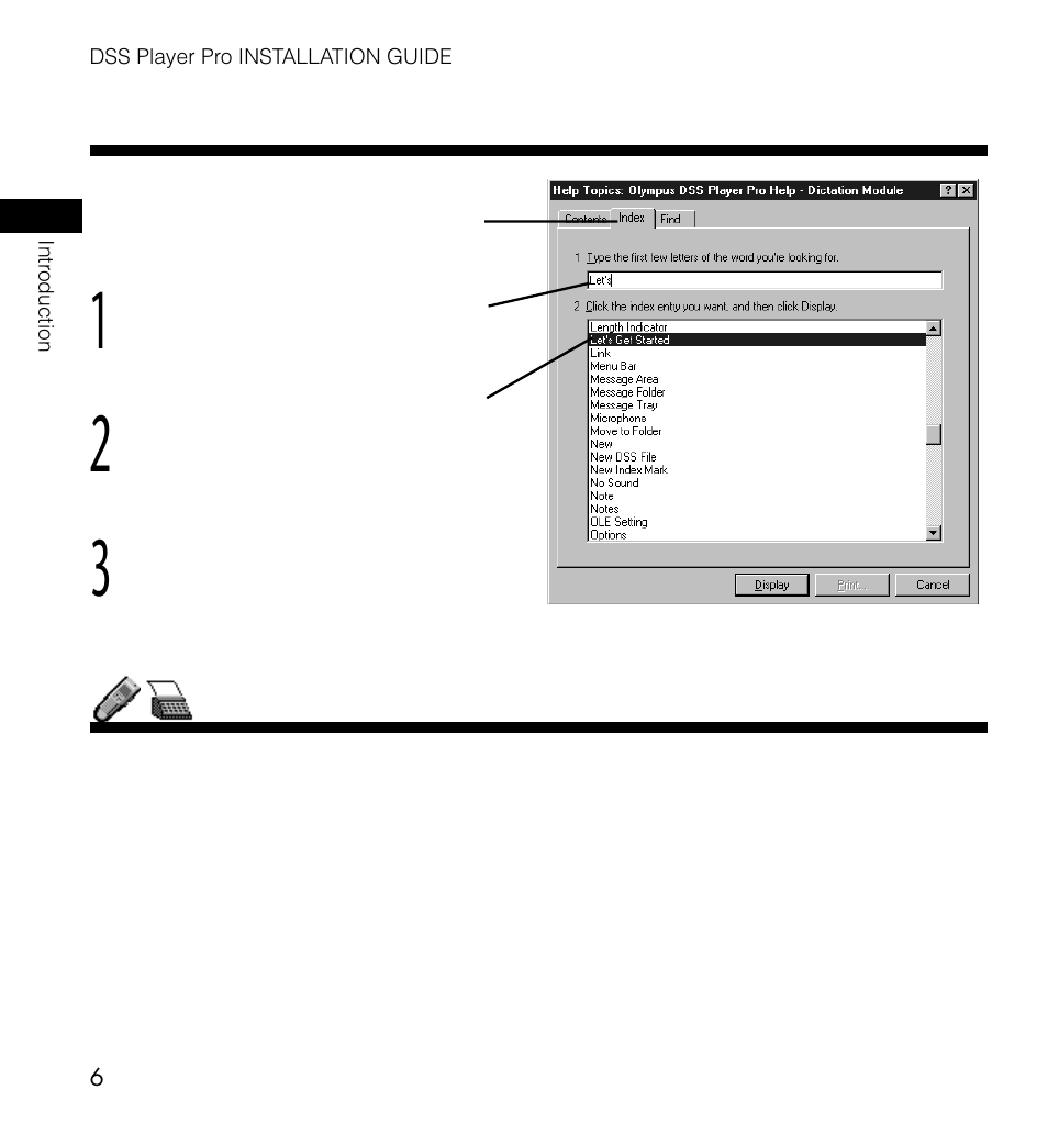 Using the online manual | Olympus DS-3000 User Manual | Page 6 / 20