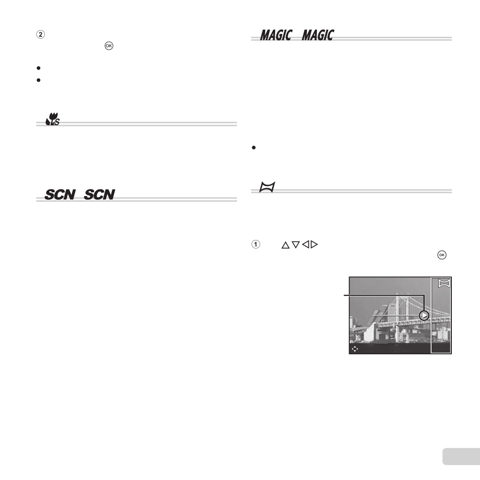 A(super macro mode), Mode), P( p mode) | P(panorama mode) | Olympus VG-190 User Manual | Page 15 / 78