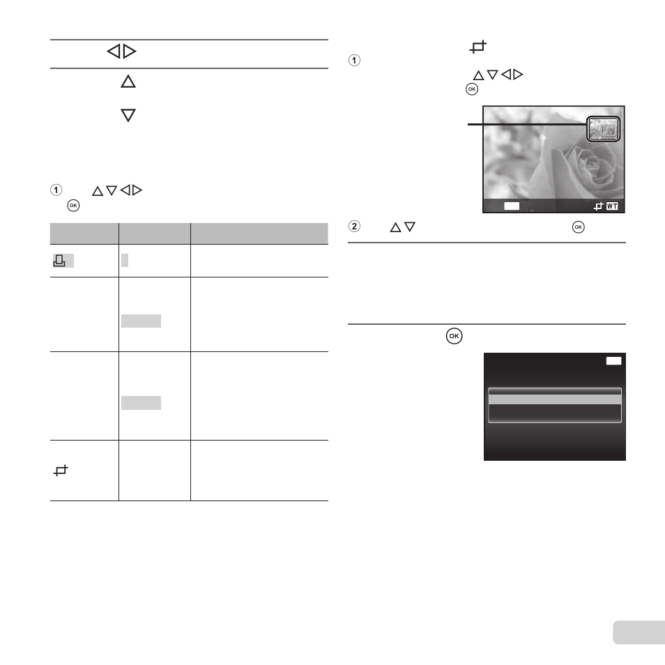 47 en, Use hi to select an image, Press the a button | Olympus VG-190 User Manual | Page 47 / 78