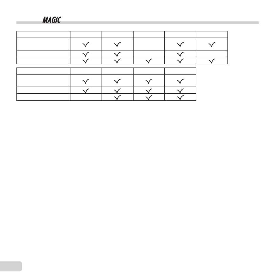 List of p settings, 60 en | Olympus VG-190 User Manual | Page 60 / 78