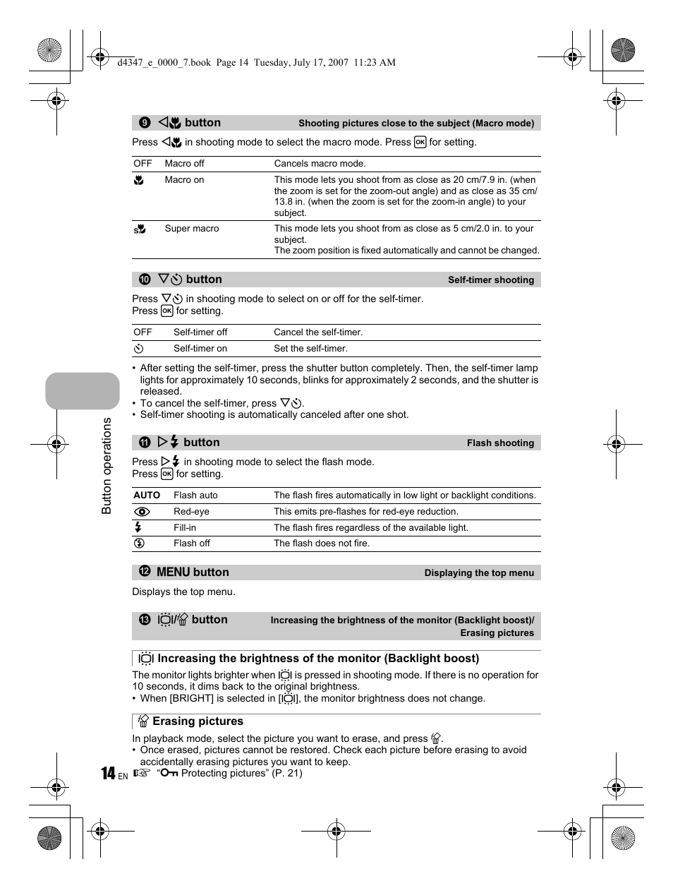 Olympus FE-290 User Manual | Page 14 / 68