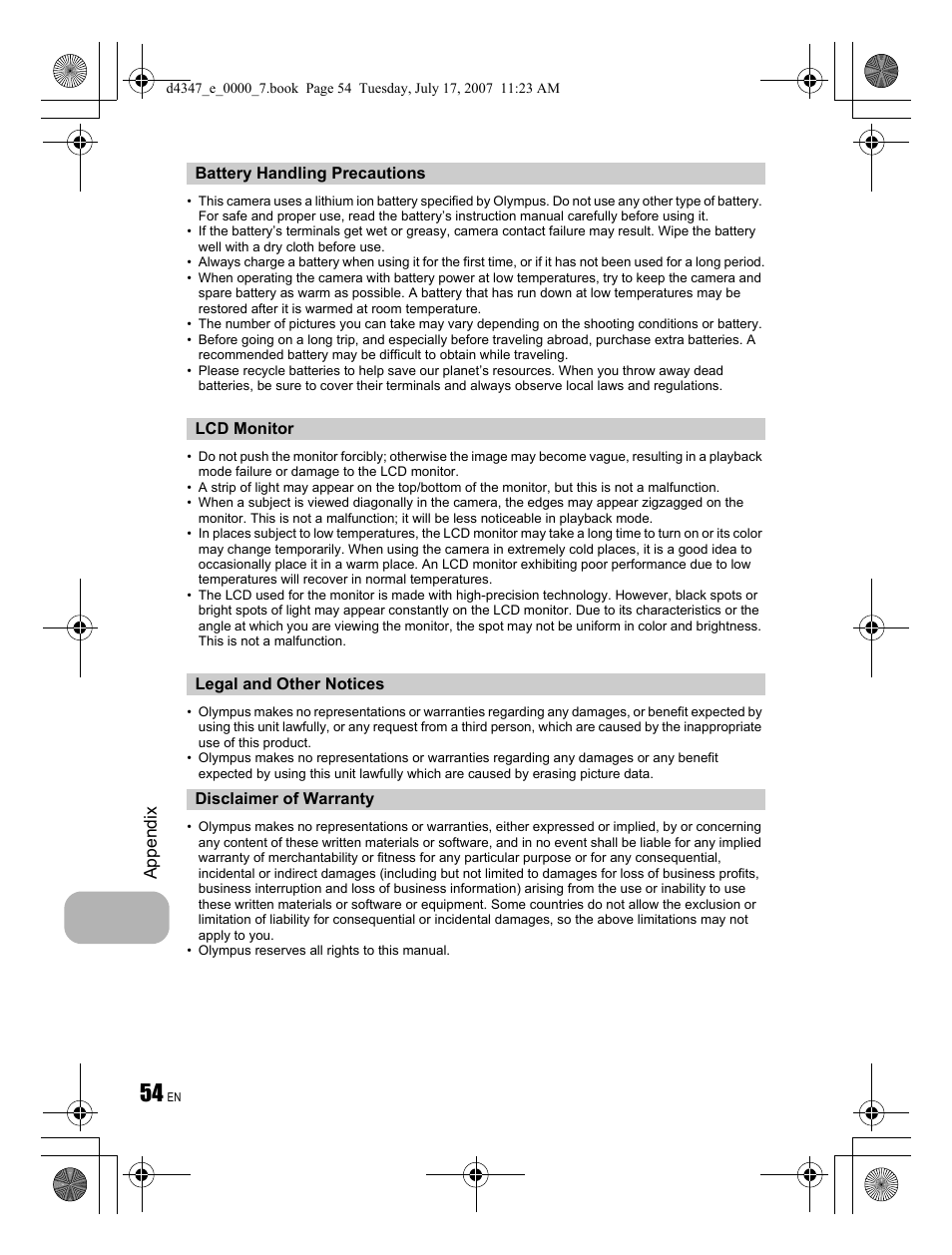 Olympus FE-290 User Manual | Page 54 / 68
