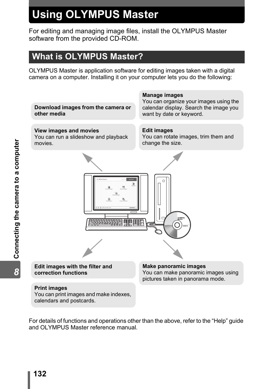 Using olympus master, What is olympus master | Olympus SP-700 User Manual | Page 132 / 187