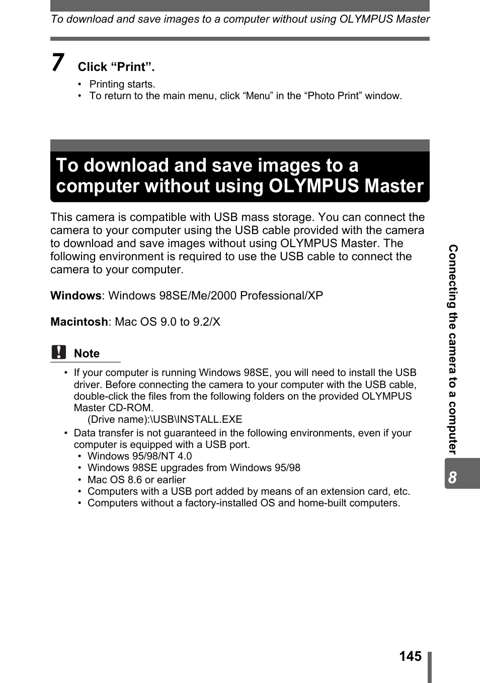 Olympus master | Olympus SP-700 User Manual | Page 145 / 187