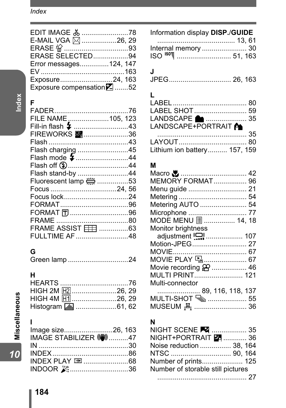 Olympus SP-700 User Manual | Page 184 / 187