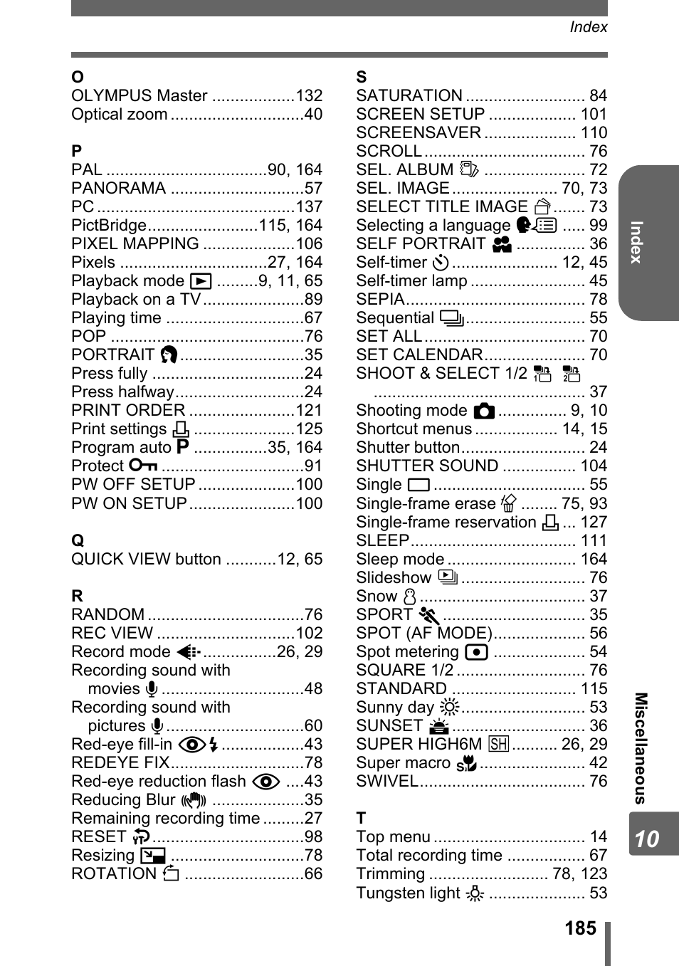 Olympus SP-700 User Manual | Page 185 / 187