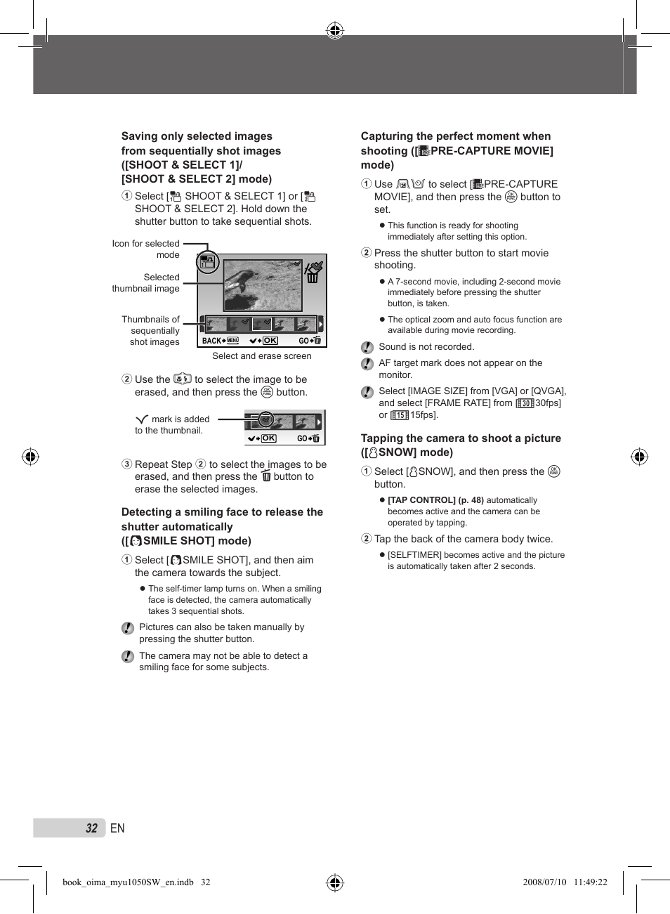 32 en | Olympus Stylus 1050 SW User Manual | Page 32 / 86