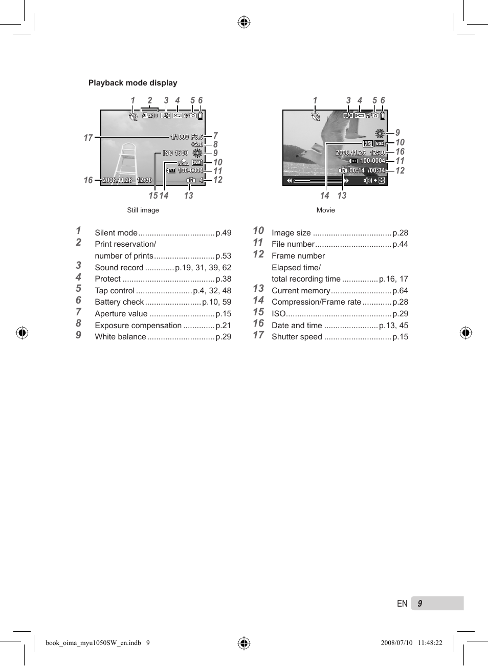 Olympus Stylus 1050 SW User Manual | Page 9 / 86