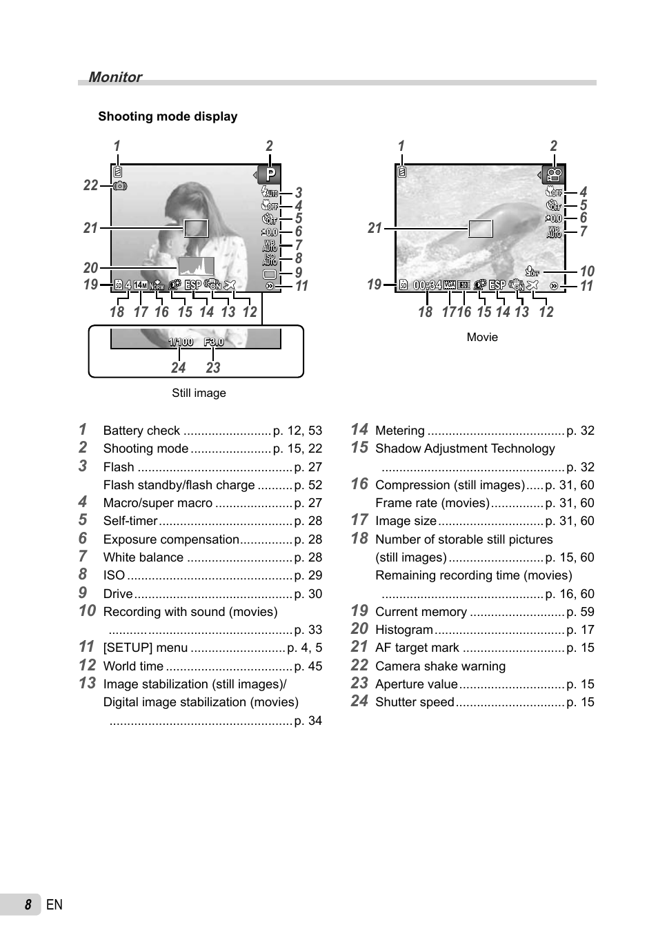 Olympus STYLUS 7030 User Manual | Page 8 / 73